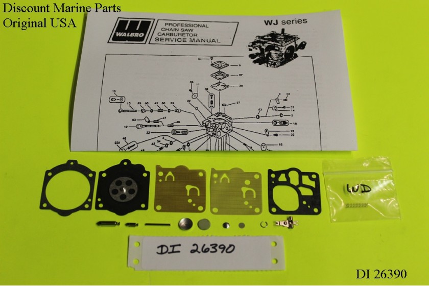 Poulan Pro 475 Partner P7700 Chainsaw Carburetor Walbro WJ28 Carb Kit