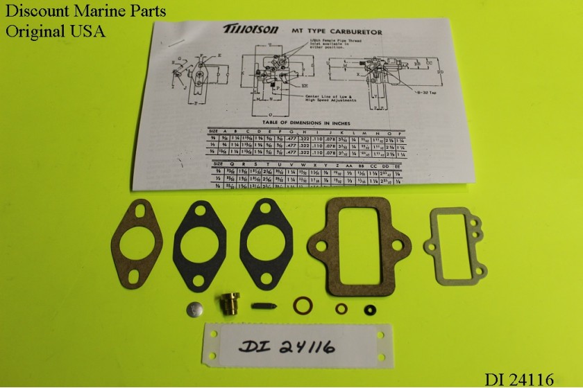 Lombard Chainsaw & Tecumseh Motors Carburetor Tillotson MT9A MT9B MT9C
