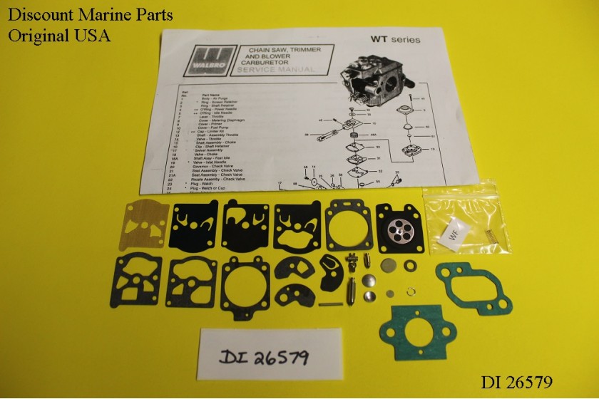 Echo Trimmer SRM3800 SRM4600 Carburetor Walbro WT74A WT77A Carb Kit DI 26579