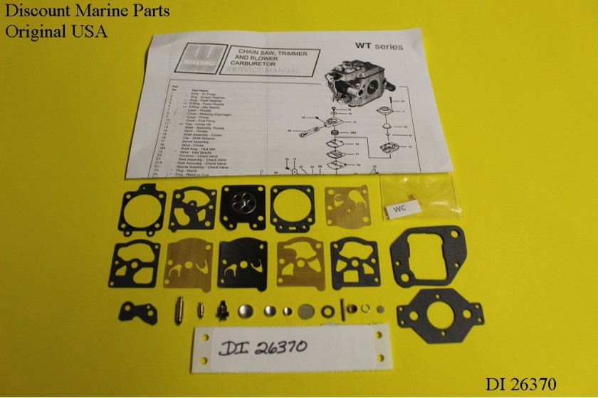 Stihl Chainsaw 019T Carburetor Walbro WT451 Carb Kit DI 26370