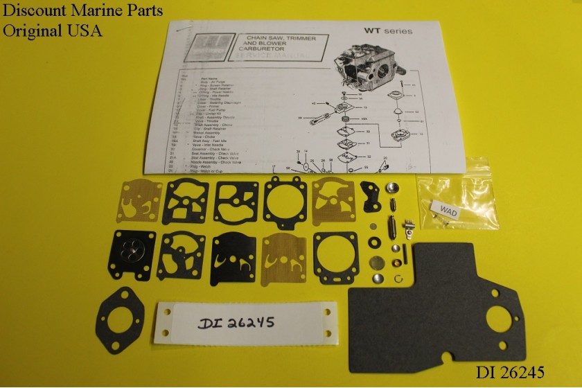 Solo 137 142 154 Ice Auger Carburetor Walbro WT688 Carb Kit DI 26245